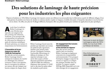 PME Magazine - Des solutions de laminage de haute précision pour les industries les plus exigeantes